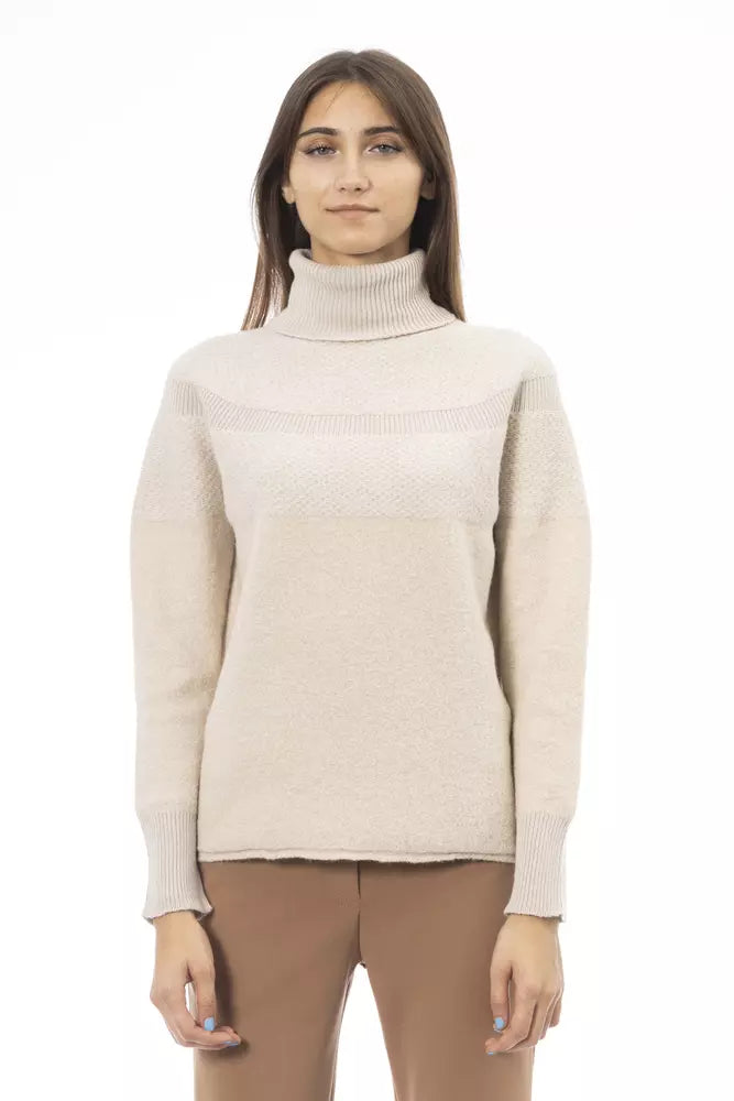 Alpha Studio  Wool Women's SweaterSkateboard Knit Tops