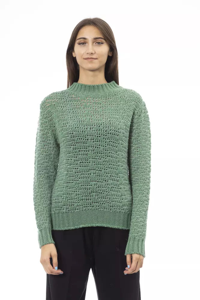 Alpha Studio  Wool Women's SweaterStriped Knit Tops