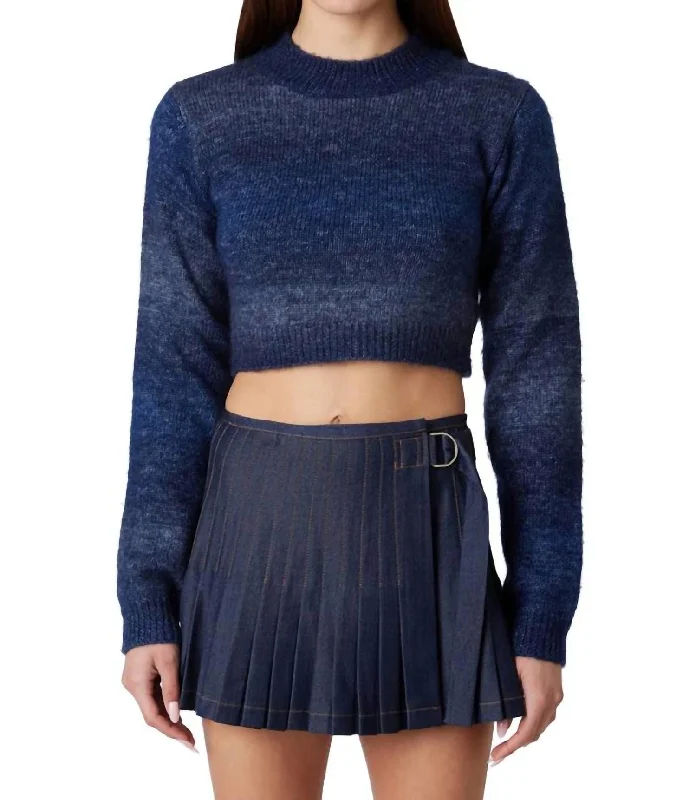 Aspen Sweater In DenimLounge Knit Tops