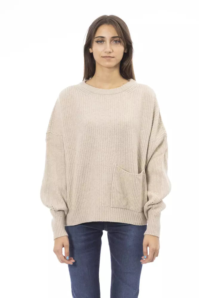 Baldinini Trend  Wool Women's SweaterGlitter Knit Tops