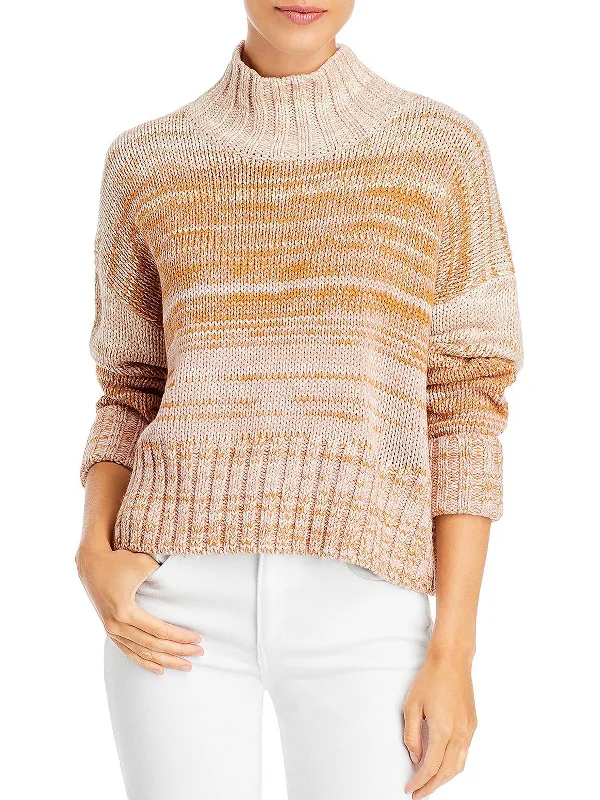 Blair Womens Shaker Knit Ombre Turtleneck SweaterHip-Hop Knit Tops