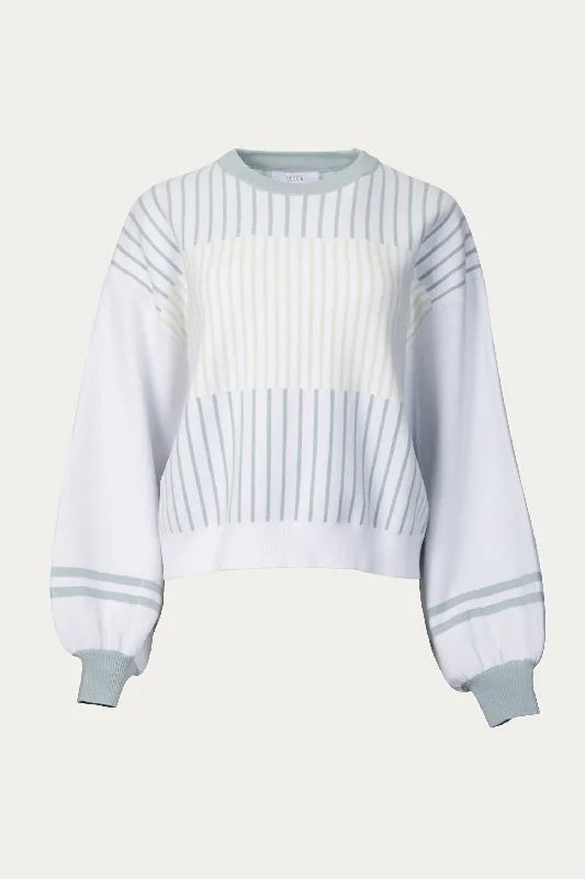 Hygea Slouchy Striped Sweater In AgeCollege Knit Tops