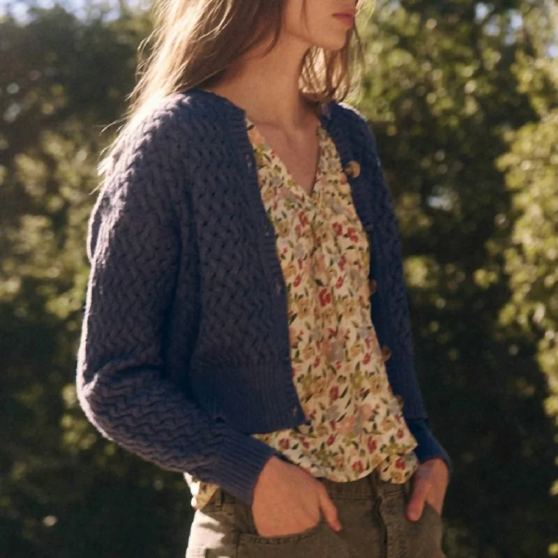 The Stable Cardigan In NtdloFrench Terry Knit Tops