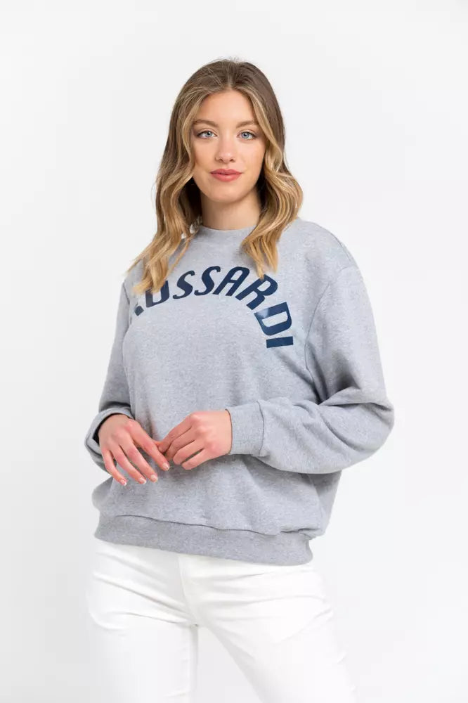 Trussardi  Cotton Women's SweaterZippered Knit Tops