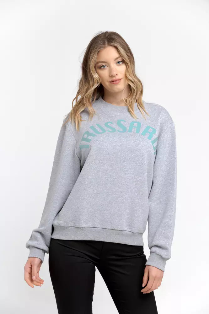 Trussardi  Cotton Women's SweaterBranded Knit Tops