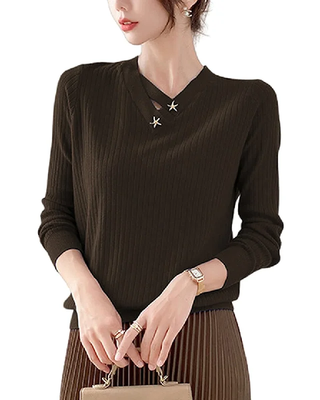 Vera Dolini SweaterLayered Knit Tops