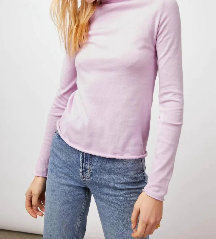 Womens Iris Sweater In LilacCycling Knit Tops