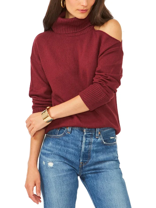 Womens Turtleneck SweaterEmbellished Knit Tops