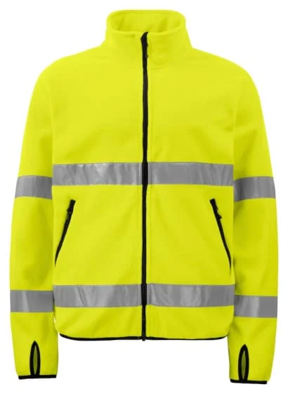 Varsity Jackets6327 High-Vis Polar Fleece Jacket by Projob - EN ISO 20471 Class 3 Certified