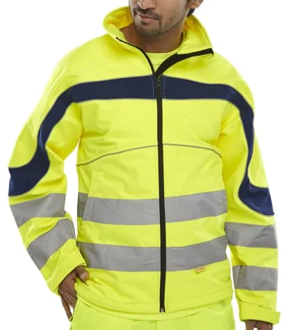 Fishing JacketsBeeswift Eton Soft Shell Hi Vis Jacket Windproof & Water Resistant - Et40