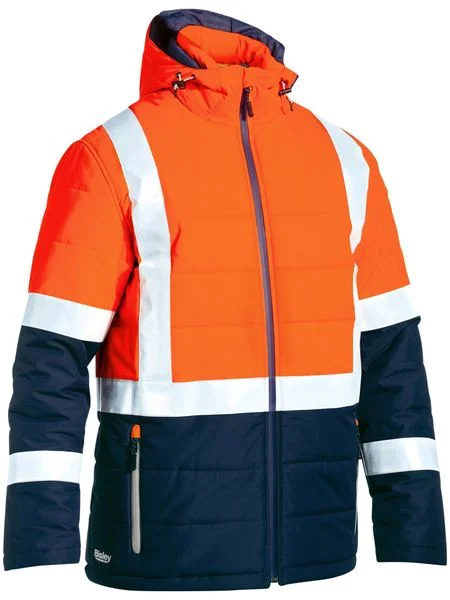 Camping JacketsBisley Taped Two Tone Hi Vis Puffer Jacket(BJ6929HT)