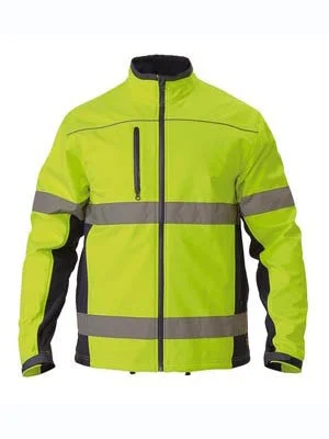 Cashmere JacketsBisley Hi Vis 2 Tone Soft Shell Jacket c/w 3M Reflective Tape BJ6059T