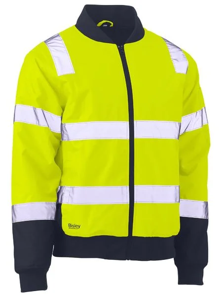 Polyester JacketsBisley Hi Vis Two Tone Taped Bomber Jacket BJ6730T