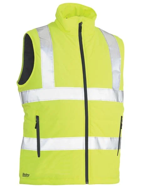 Insulated JacketsBisley Taped Hi Vis Puffer Vest (BV0329HT)