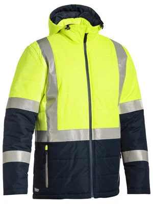 Performance JacketsBisley Taped Two Tone Hi Vis Puffer Jacket BJ6929HT