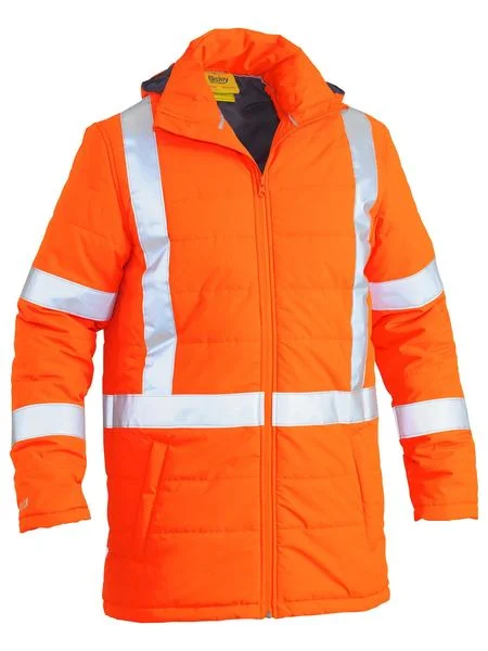 Trench CoatsBisley Taped Hi Vis Puffer Jacket With X Back (BJ6379XT)