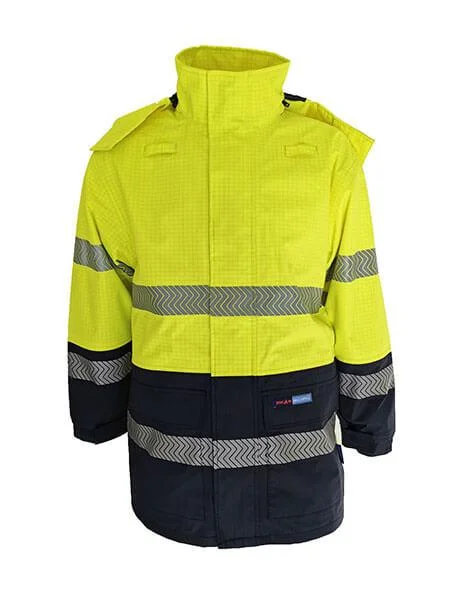 Suede JacketsDNC Hi Vis Fr & Hrc 2 D/N Rain Jacket (3467)