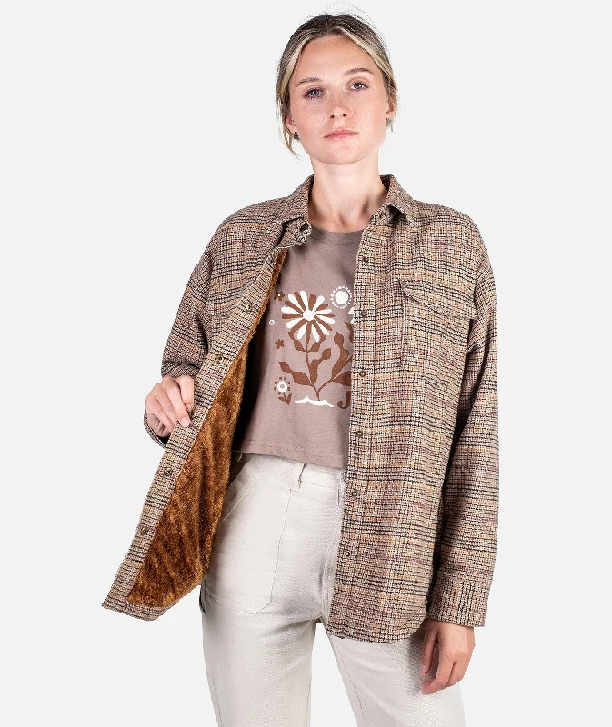 Varsity JacketsNivean Flannel Jacket - Tan