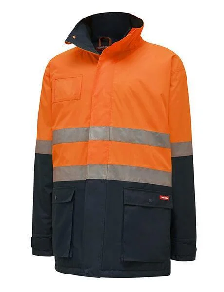 Casual JacketsHard Yakka Core Hi-Vis 2 Tone Taped Quilted Waterproof Jacket (Y06685)