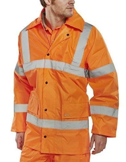 Punk JacketsBSeen Lightweight Hi Vis Waterproof Jacket En471 Beeswift Tj8