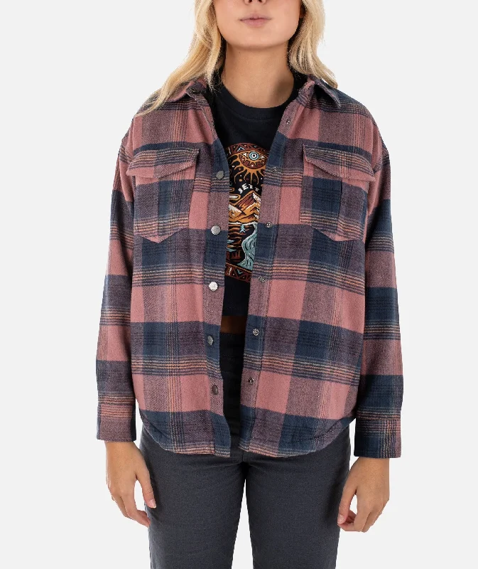 Hooded JacketsNivean Flannel Jacket - Mauve