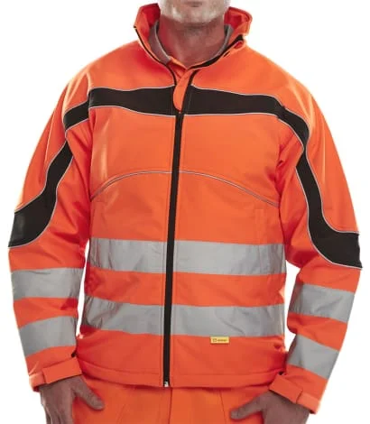 Urban JacketsBeeswift Eton Softshell Hi Vis Jacket Orange - Et41