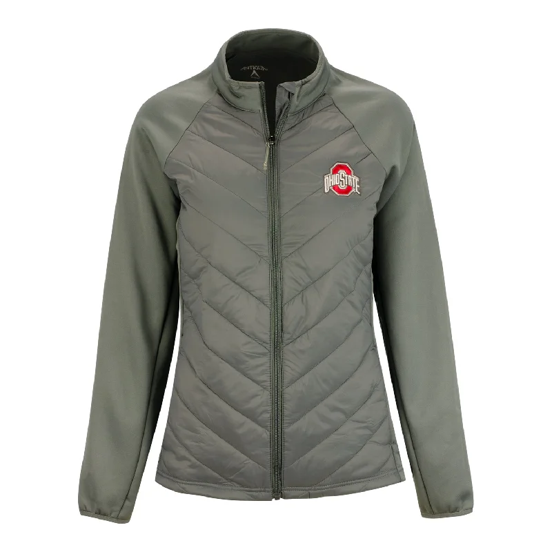 Painted JacketsLadies Ohio State Buckeyes Full Zip Altitude Primary Jacket