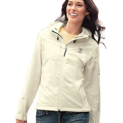 Embellished JacketsPort Authority Ladies Textured Hooded Soft Shell Jacket