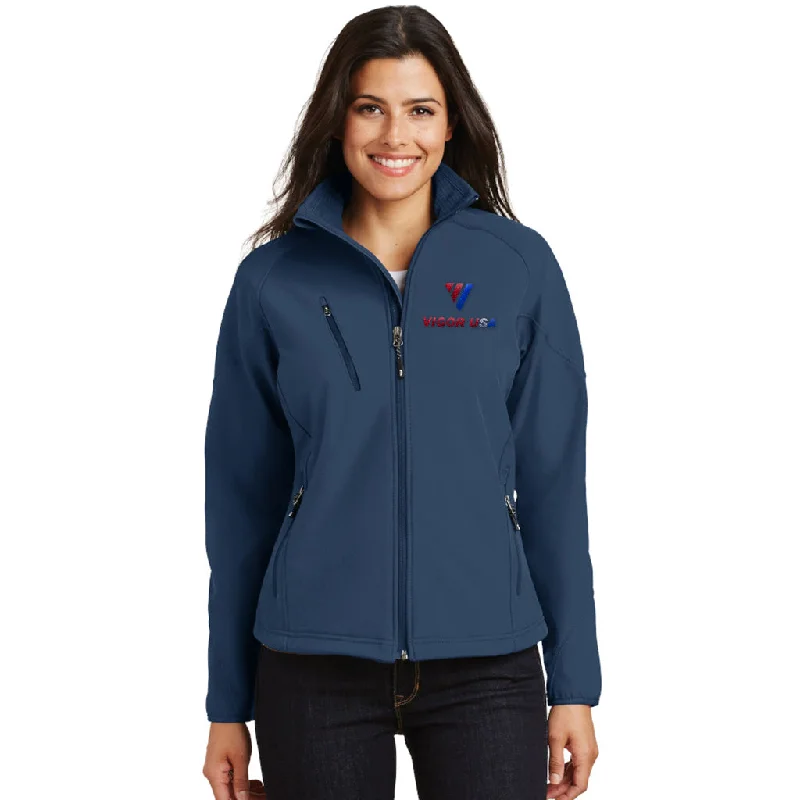 WindbreakersPort Authority Ladies Textured Soft Shell Jacket