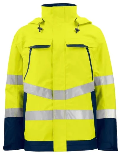 Mesh JacketsProjob 6440 Hi Vis Waterproof Jacket with Functional ID-Card Loop