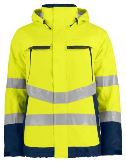 Mesh JacketsProjob 6441 High Visibility Waterproof Work Jacket padded and functionaL