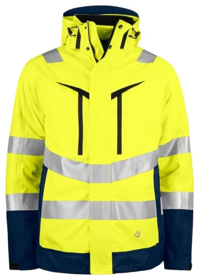 Metallic JacketsProjob 6445 High Visibility Premium 3-in-1 Jacket with Windproof Inner - EN ISO 20471 Class 3/2