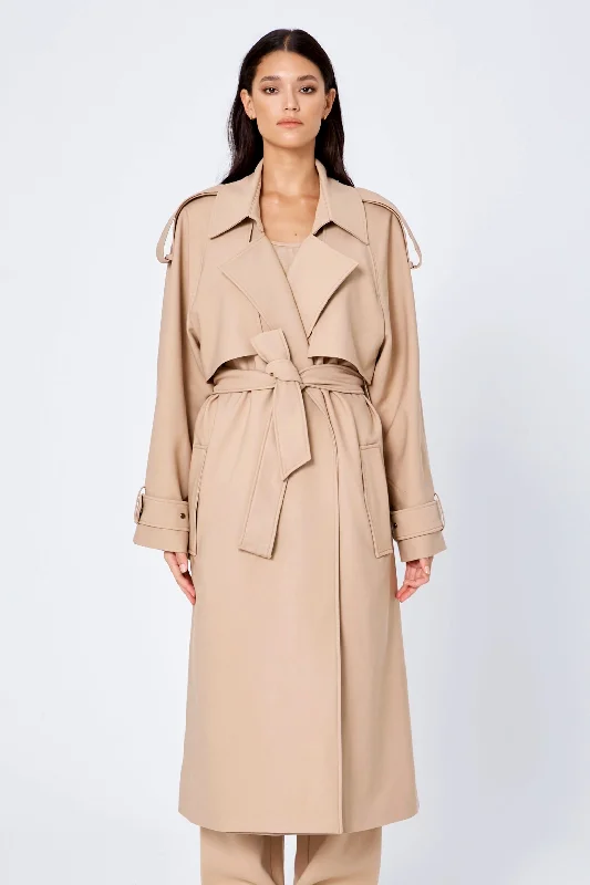 Layered JacketsROZALIA x ATOIR Womens The Trench Coat Sand