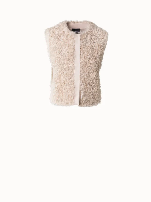 Polyester JacketsShort Shearling Gilet