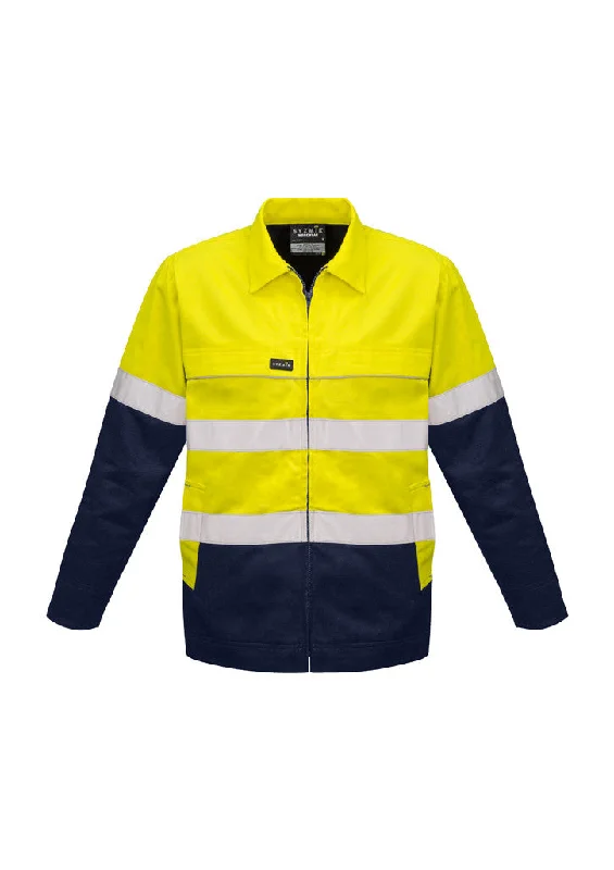 Pocketed JacketsSyzmik Mens Hi Vis Cotton Drill Jacket ZJ590