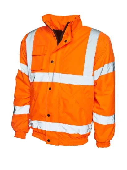 Punk JacketsUneek Hi Vis Bomber Jacket-804