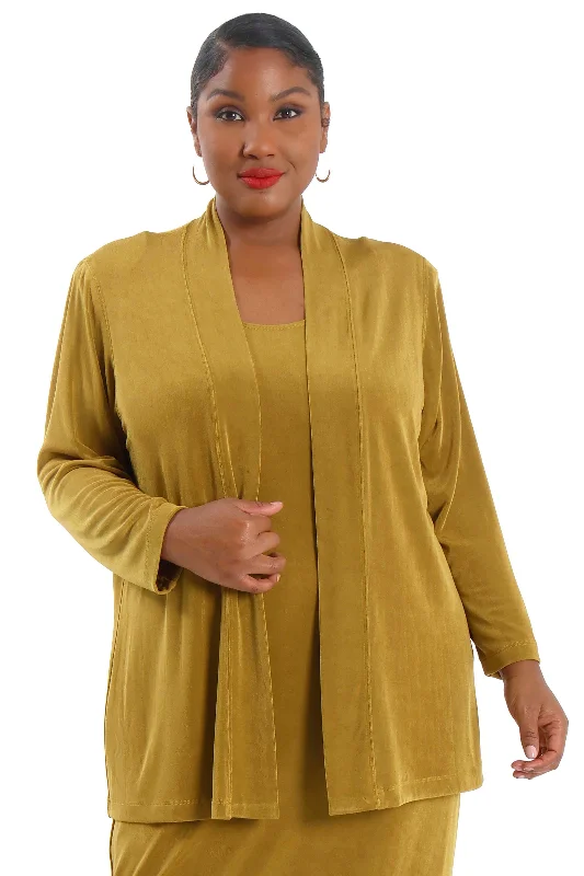 Fleece JacketsVikki Vi Classic Gold Dust Kimono Jacket