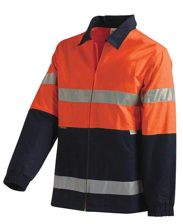 Embellished JacketsWorkit Hi Vis 2 Tone Cotton Drill Jacket c/w 3M Reflective Tape 3001