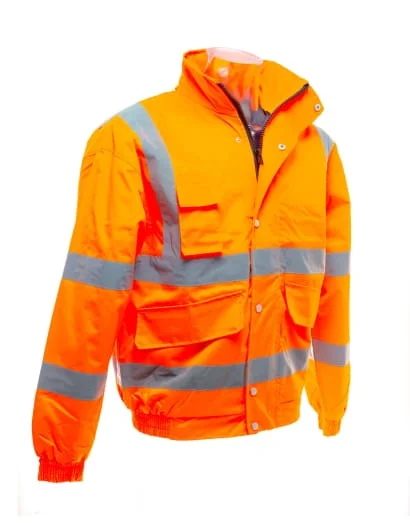 Recycled Fabric JacketsYoko Hi-Vis Foul Weather Bomber Jacket Security -HVP211