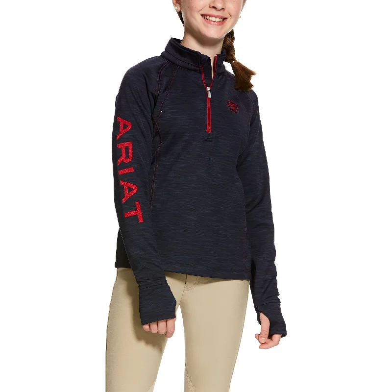 Camo HoodiesAriat Girls Navy TEK Team 1/2 Zip Sweatshirt