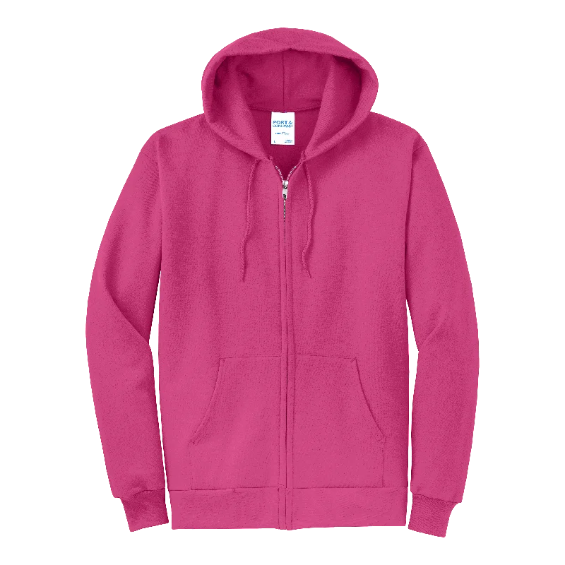 Cashmere HoodiesB2354 Core Fleece Full-Zip Hooded Sweatshirt