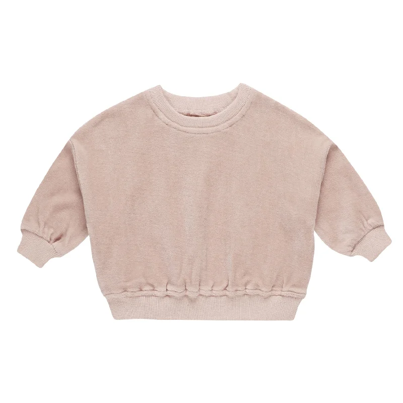 Skateboard SweatshirtsVelour Relaxed Sweatshirt - Blush