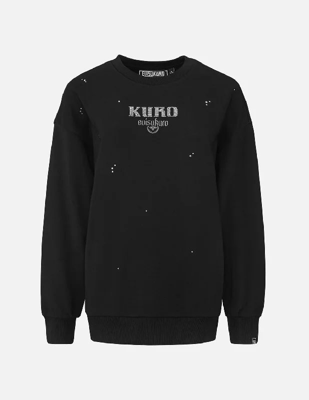 Branded SweatshirtsCrystal Logo Sweatshirt