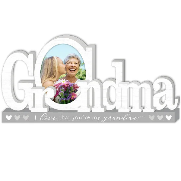 Malden I Love That You're My Grandma Platform Letter Picture Frame Holds 2" x 3" Photo