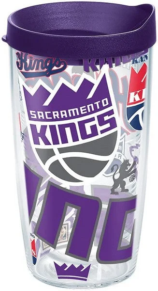 NBA® Sacramento Kings All Over Royal Purple Lid 16 oz Tervis Tumbler