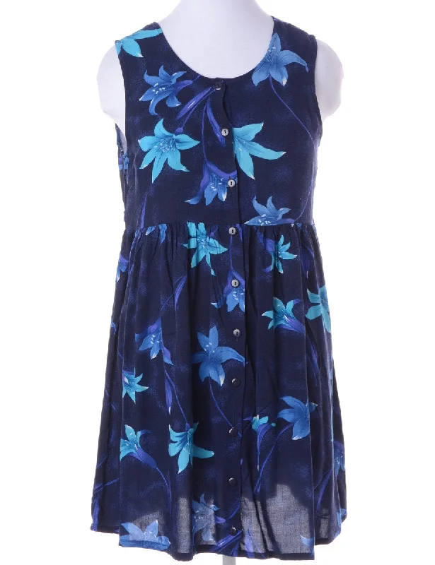 Layered T-ShirtsLabel Floral Short Dress