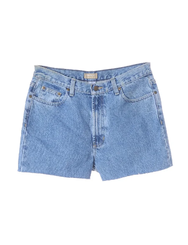 Lace-Up T-ShirtsLabel Molly Frayed Denim Shorts