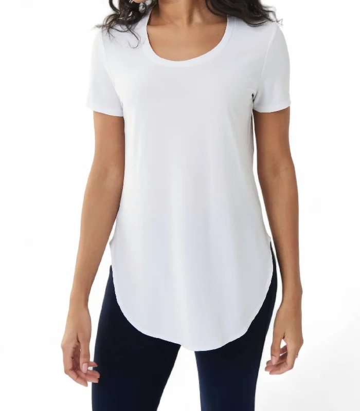 Athletic T-ShirtsLongline T-Shirt In White