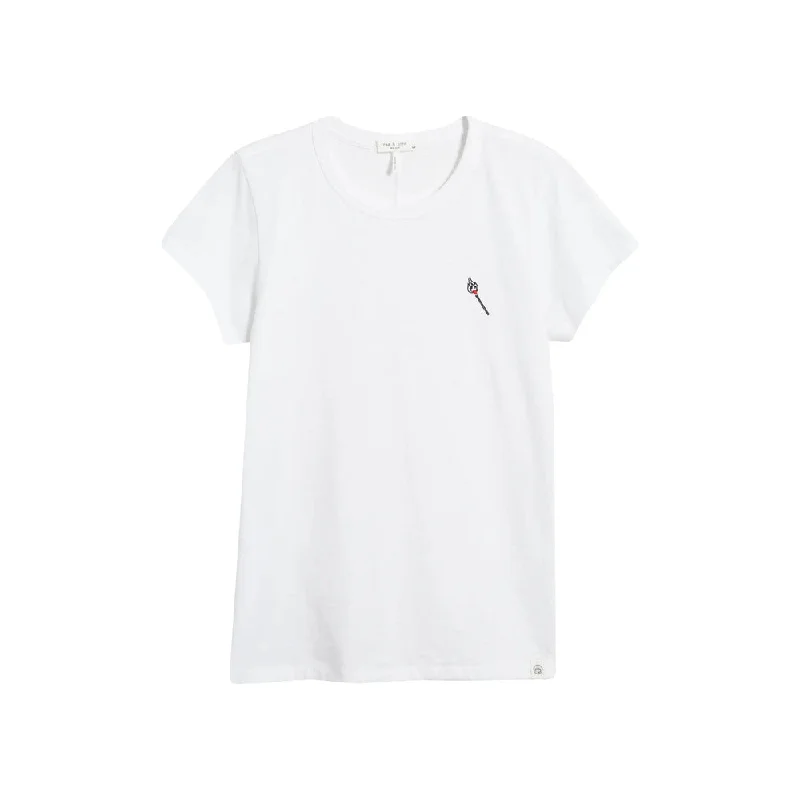 Crewneck T-ShirtsRag & Bone Women's Matchstick Short Sleeve T-Shirt, White