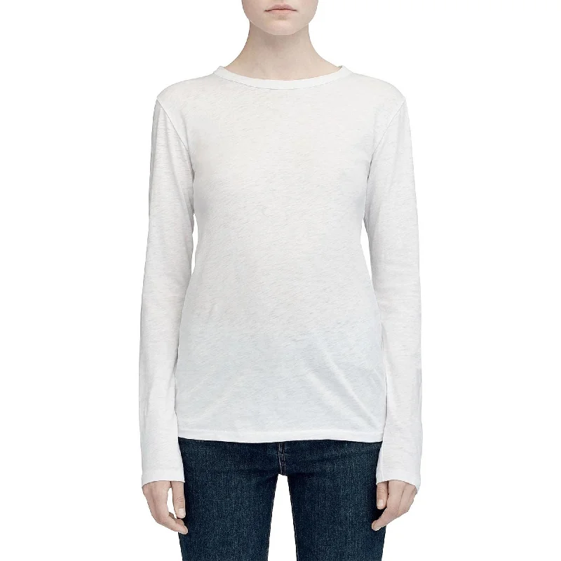 Hunting T-Shirtsrag & bone Women's The Slub Long Sleeve White T-Shirt